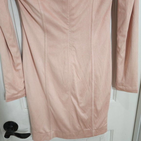 House of CB Womens Dress Ricci Pink Suedette Bustier Corset Mini Bodycon Sz S - Picture 11 of 11